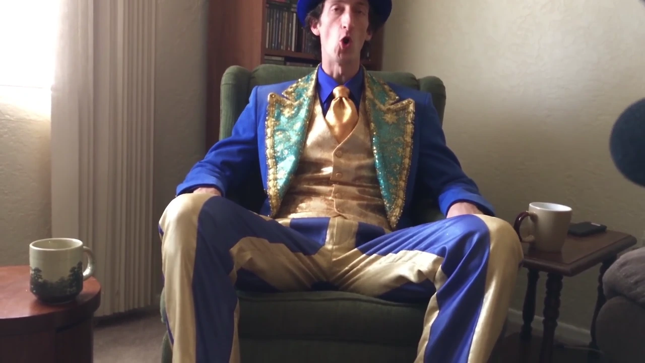 Mr. Knickerbocker at home, ready to explain where he's been.
