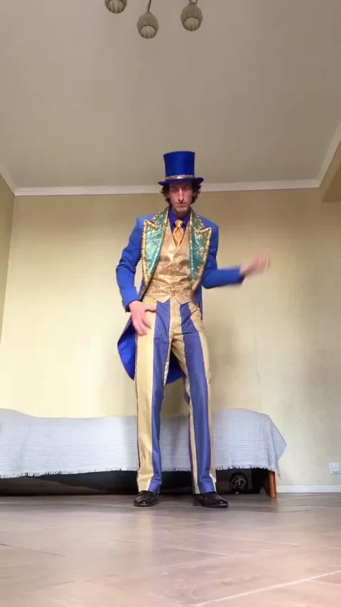 Mr. Knickerbocker's long-legged dance in an ordinary room.